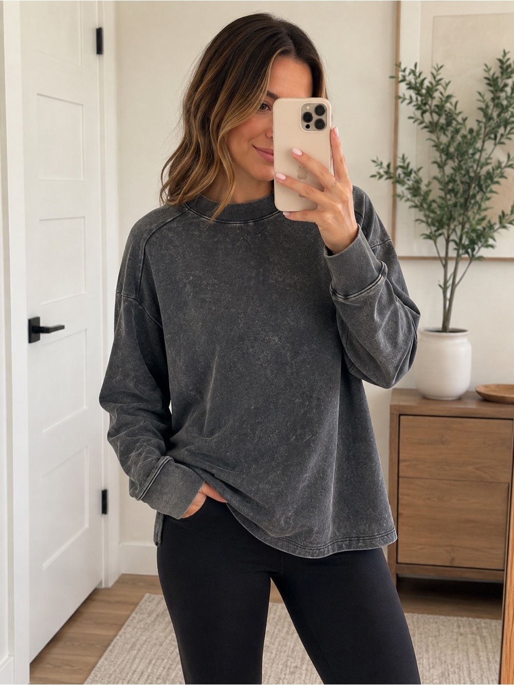 Target All in Motion Charcoal Long Sleeve Top Sweatshirt Athletic Top Jacket